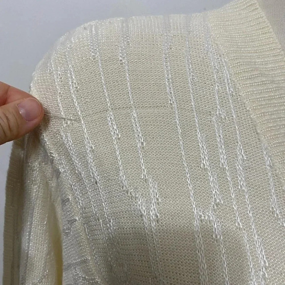 Vintage - V-Neck Button Down  Cardigan - Picture 6 of 6